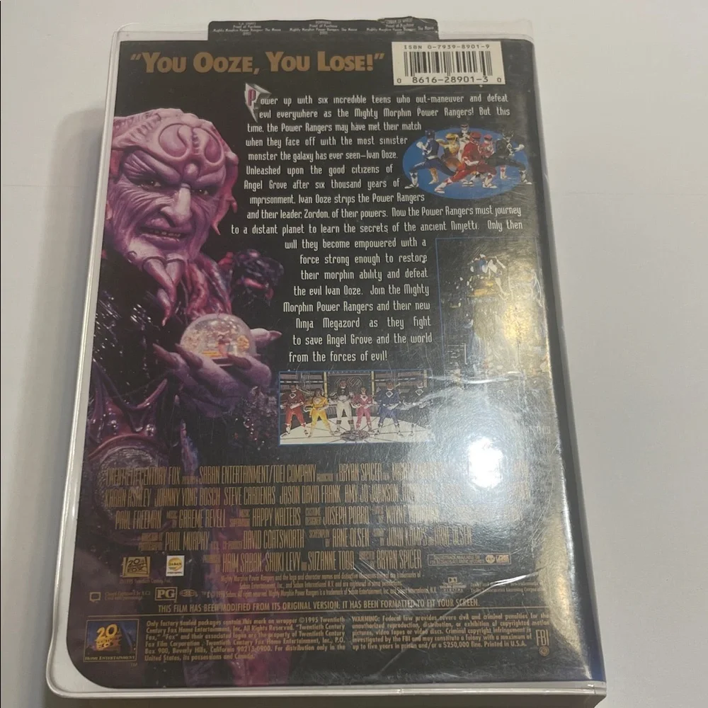 Mighty Morphin Power Rangers The Movie VHS - Picture 4 of 7